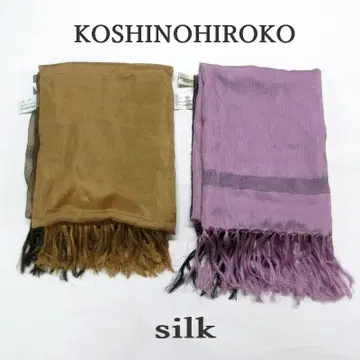 MY1543 KOSHINOHIROKO 코시노 히로코 실크 스카프 2점