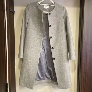 BEAUTY&YOUTH 그레이 롱 코트 S