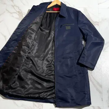 HUGO BOSS 스텐카라 코트 나일론 로고 와펜 네이비 테크