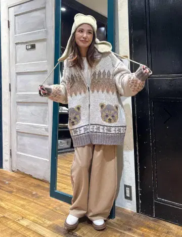 니코앤드 애니멀 코위찬 가디건 티란다 티라 새상품