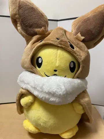 피카츄 이브이 후드 봉제 인형 이브이 판초
