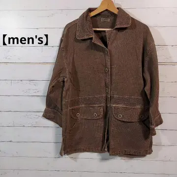 시온 남성용 자켓 브라운 코듀로이 빈티지 캐주얼
