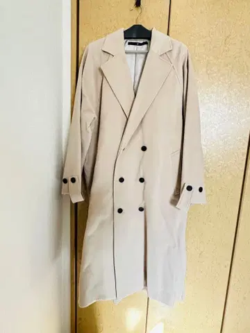노아이디 더블 브레스트 BIG 롱 코트