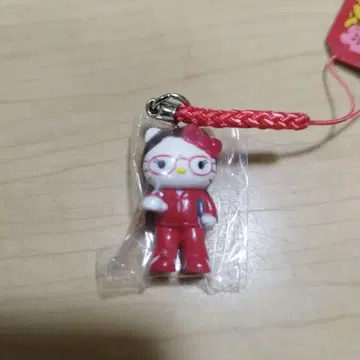 고쿠센 헬로키티 스트랩 빨간색