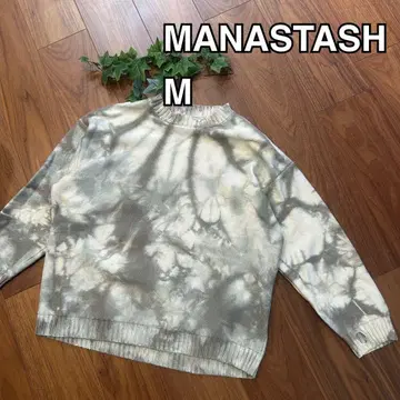 MANASTASH 타이 다이 패턴 니트 M