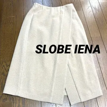 SLOBE IENA 베이지 타이트 스커트
