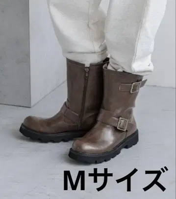 LOWRYSFARM 엔지니어 부츠 브라운 M