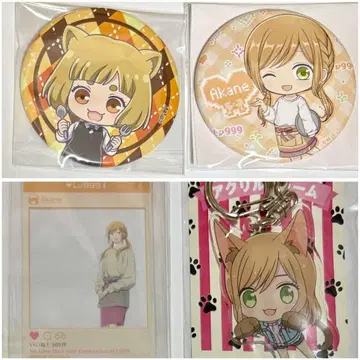 야마다 군과 Lv999의 사랑을 하다 키노시타 아카네 캔뱃지 키링 세트