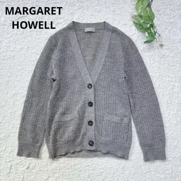 마가렛호웰 울 100% V넥 가디건 M