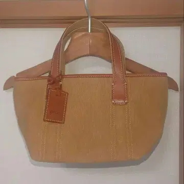 genten 코듀로이 핸드백