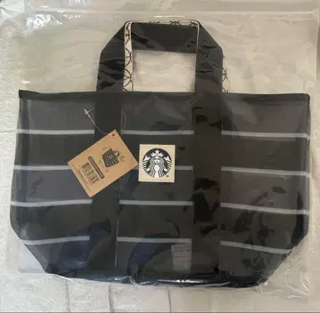 가격 인하 대만 스벅 Starbucks 메쉬 토트 어부 그물 백 블랙