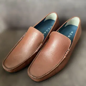 REGAL 브라운 가죽 로퍼 24.5cm