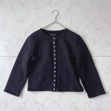 agnes b. 에네스베 가디건 프레션 블랙 T2 일본제