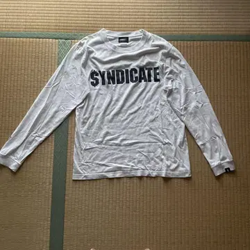 SYNDICATE 롱 슬리브 T셔츠 M 화이트