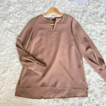 엠필 세탁 가능한 트리아세테이트 키넥 튜닉 상의 블라우스 슬릿