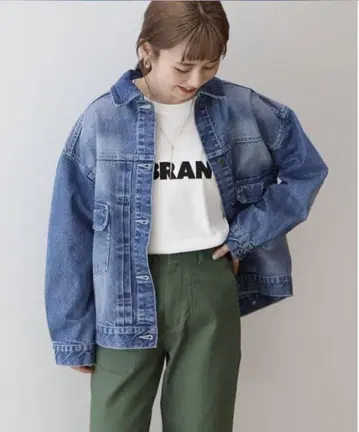 아메리칸 홀릭 데님 오버 자켓 L 사이즈