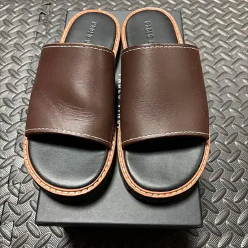 PABLOVINCI/Leather shower sandals/브라운/M