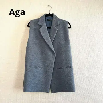 Aga 트위드 베스트 야마다야