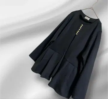 빅 사이즈! u plume 셀렉 펄 포인트 노카라 자켓 겉옷