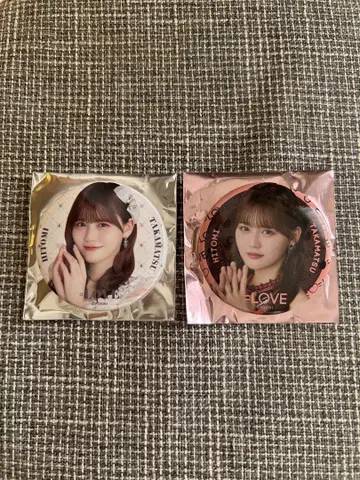 타카마츠 히토미 캔뱃지 2개 세트 보석 의상 아리츠아 기념