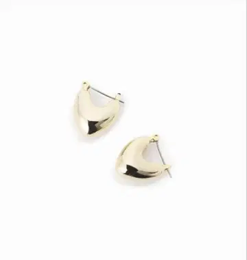 Spick & Span 골드 하트 유칼립투스 귀걸이