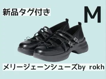 택 포함 새상품 GU x rokh 멜리 제인 슈즈 블랙 M