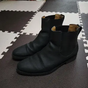 콜한 WATERPROOF 블랙 가죽 사이드 고어 부츠 27.5cm