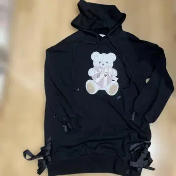 리즈리사 곰 자수 후드티