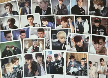 2EXO 굿즈 폴라로이드 카드 세트 루한 타오 크리스