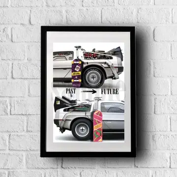 백투더퓨처 아트 프레임 BTTF 코믹콘 2025 사인