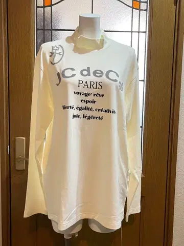 CASTELBAJAC 화이트 긴팔 티셔츠