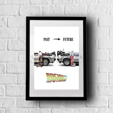 백투더퓨처 아트 프레임 BTTF 코믹콘 2025 사인