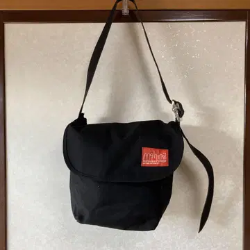 맨해튼 포티지 숄더백 메신저 백 벨크로 테이프