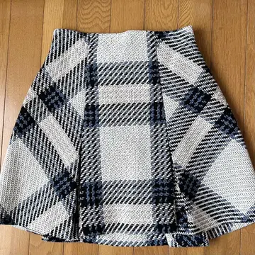 snidel 로빙 체크 미니 스커트