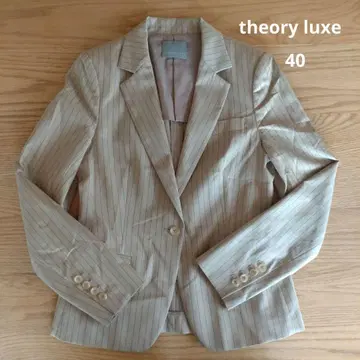 theory luxe 테일러드 자켓 스트라이프 베이지 40