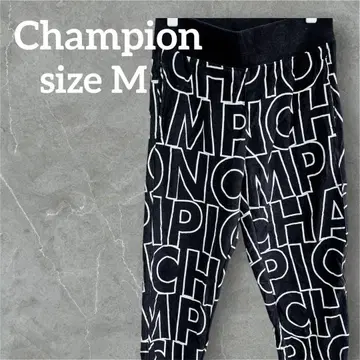 새상품급 Champion 챔피온 [ M ] 조거 팬츠 블랙 화이트
