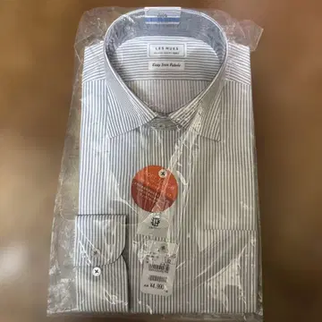 아오키 화이트 와이셔츠 L 슬림 모양 안정
