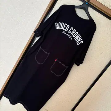 새상품 RODEO CROWNS 블랙 티셔츠 원피스