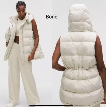 Lululemon 후드 부착 다운 베스트 wunder puff 새상품