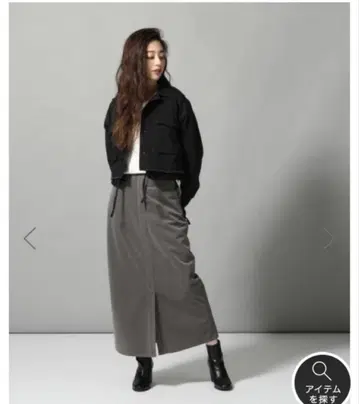 HARE 벨로아 펜슬 스커트 그레이