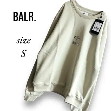 택 포함 새상품 BALR. 트레이닝복 긴팔 S 라이트 베이지 코튼 혼방
