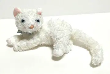 Ty Beanie Babies 봉제 인형 화이트 고양이 Starlett