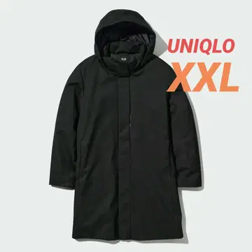 컨디션 최상 유니클로 하이브리드 다운 코트 블랙 XXL 빅 사이즈