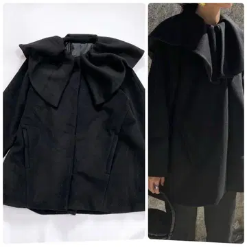 인기 bow.a CATTLEYA COAT 카틀레아 코트 스캘럽 블랙