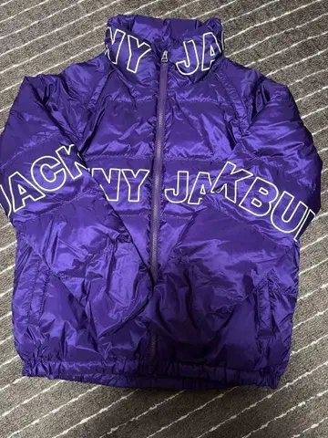 BUNNY JACKET 보라색 다운 자켓 사이즈 2