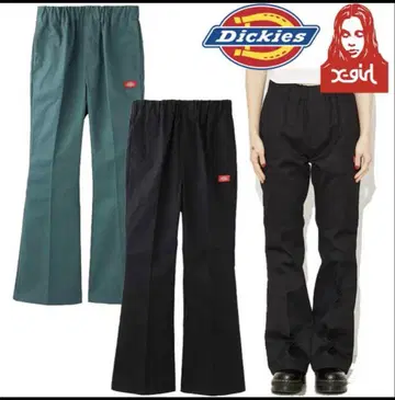 X-girl x dickies 워크 팬츠 블랙 S
