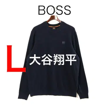 H3122-106 보스 크루넥 긴팔 스웨터 오타니 쇼헤이