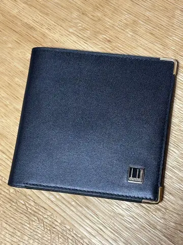 dunhill 블랙 새상품 접이식 지갑 (더스트백 포함)