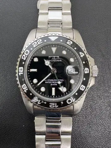 TECHNOS 다이버 GMT 남성용 손목시계 작동품