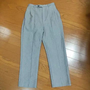 COHINA 헤링본 스트레이트 팬츠